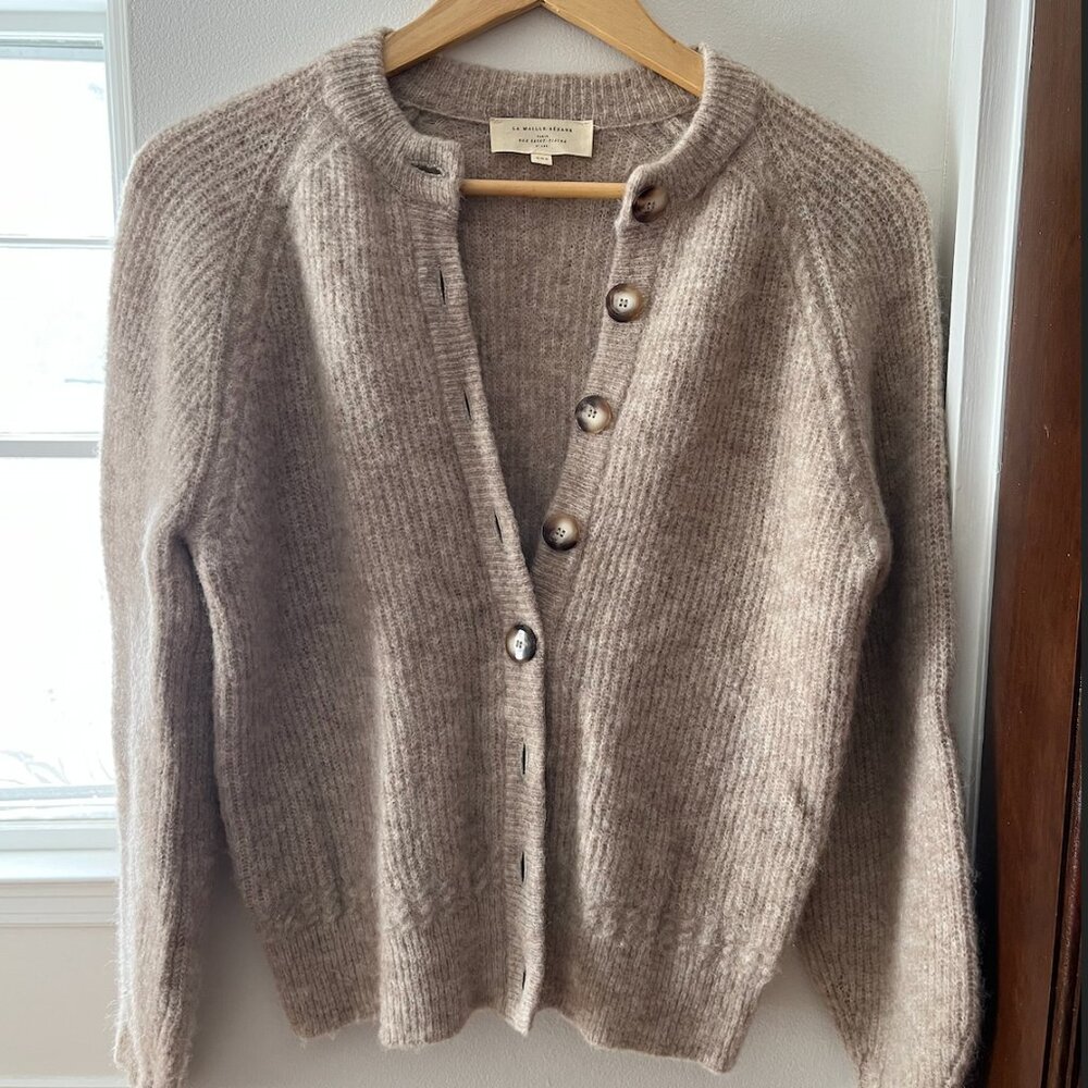 Sezane Othello Cardigan - Light Beige - XXS